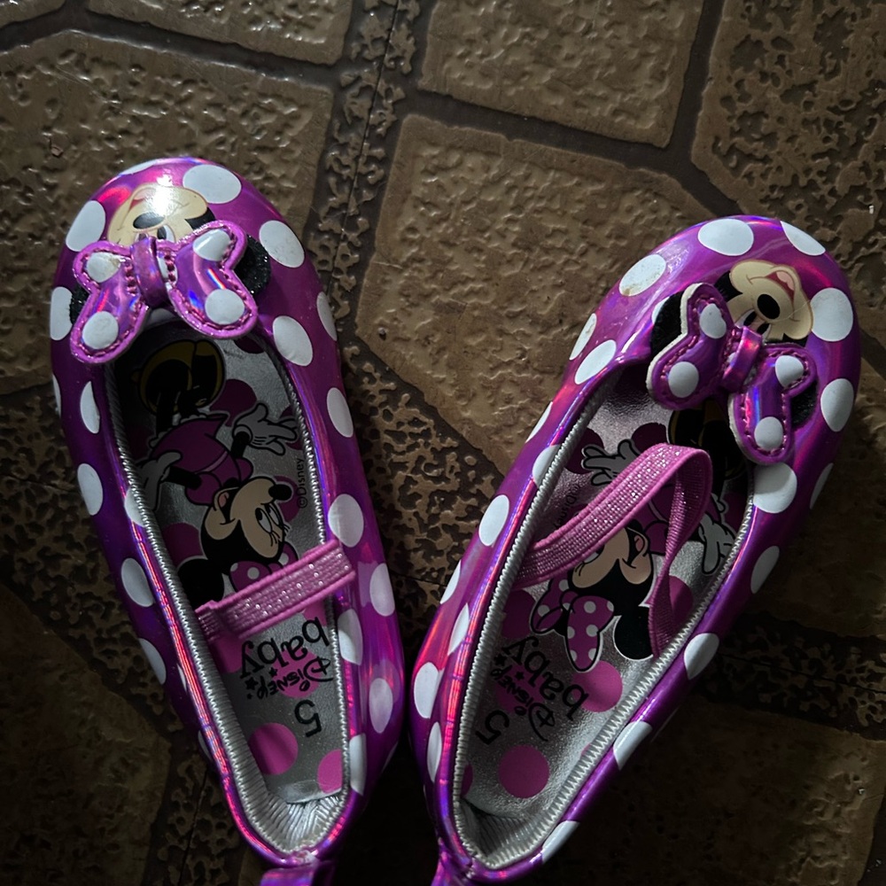 Kids Polka Dot Shoes - Pink and Black